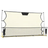 Voetbal Reboundnet 183X85X120 Cm Polyester Zwart En Geel